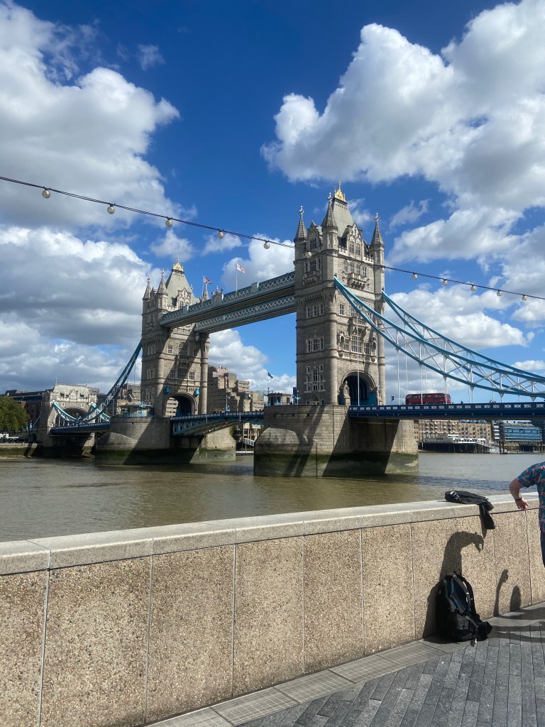 Tower Bridge in central London on a sunny day 